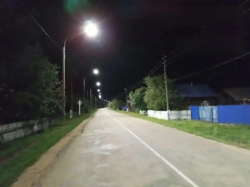 Новый участок искусственного электроосвещения ввели в эксплуатацию в Малоархангельске